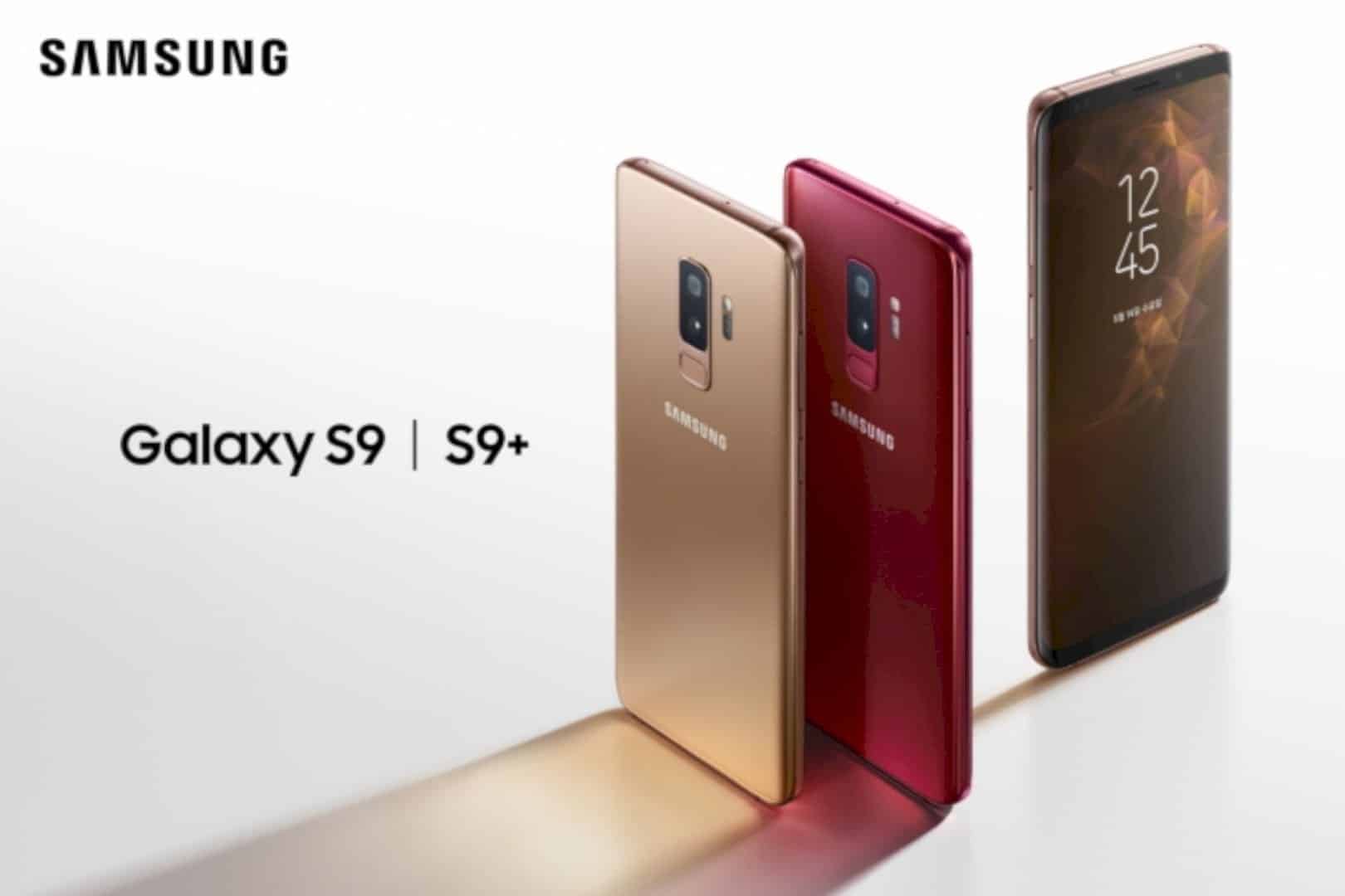 Sunrise Gold And Burgundy Red Editions For Galaxy S9 And S9 4