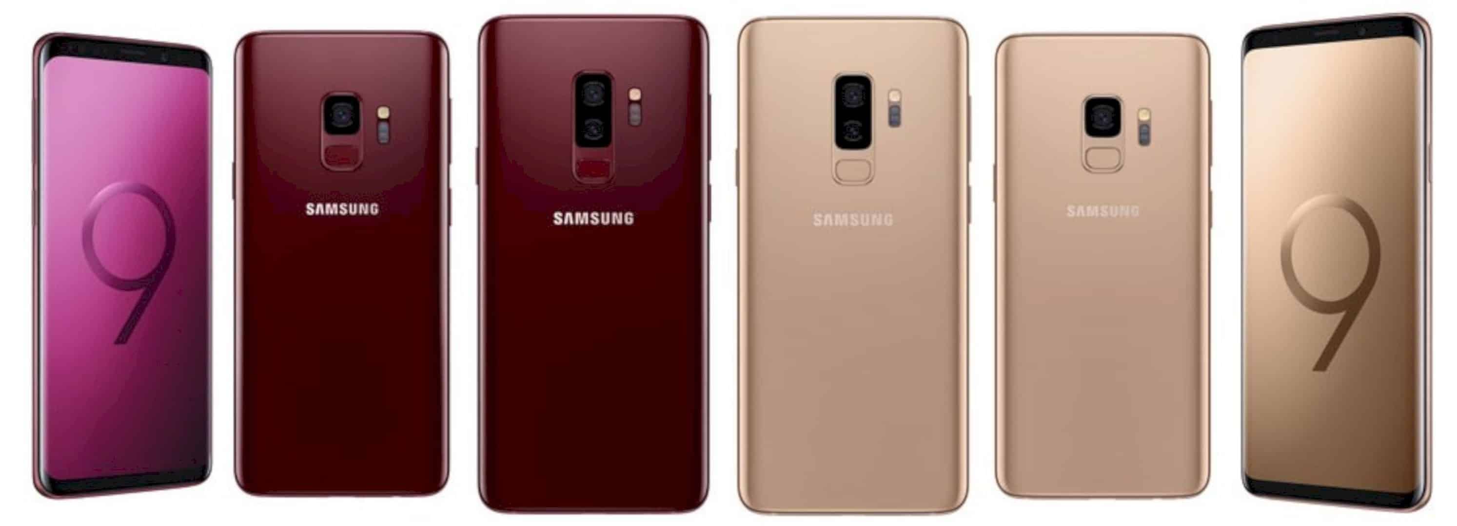 Sunrise Gold And Burgundy Red Editions For Galaxy S9 And S9 5